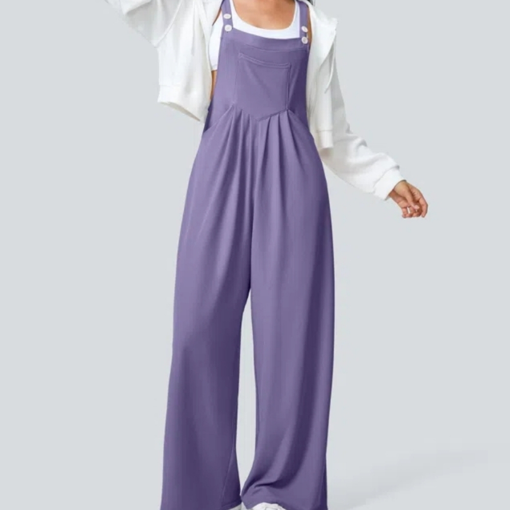 Women's Purple Jumpsuit NWT HALARA L